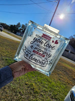 Personalized Glass Block Decor