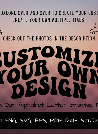 Wavy Font Alphabet SVG