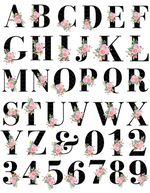 FREE Floral Alphabet Letters n Numbers