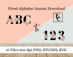 FREE Floral Alphabet Letters n Numbers