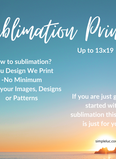 Sublimation Transfer Prints